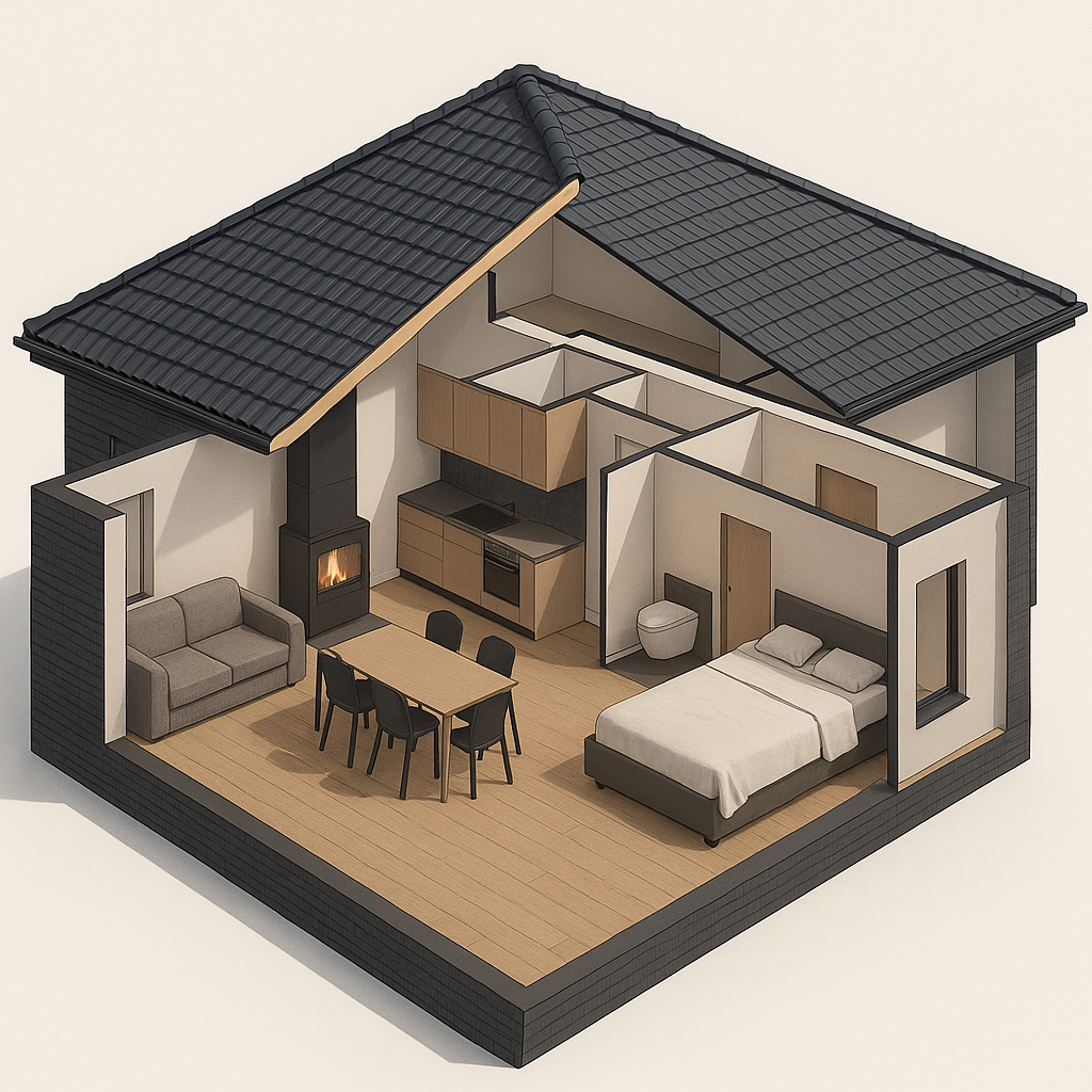 kartoniniai namų projektai iš Architekto.lt